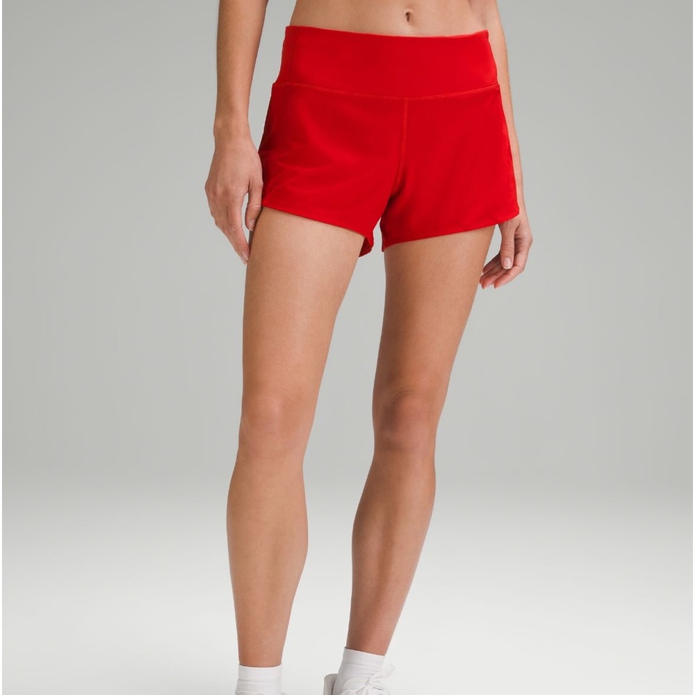 Lululemon speed up mid-rise lined shorts 4”
